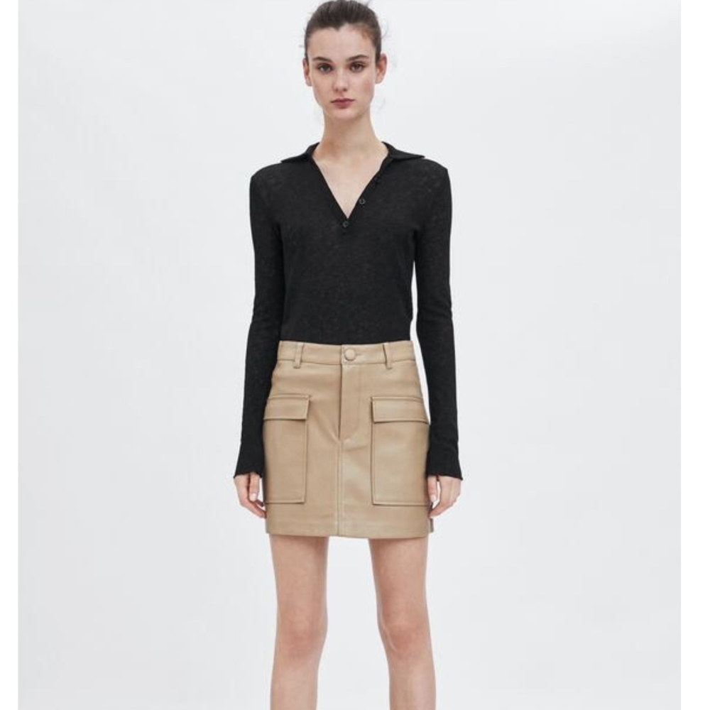 NWT ZARA Leather skirt